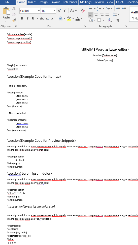 msword How to run LaTeX from Word? TeX LaTeX Stack Exchange