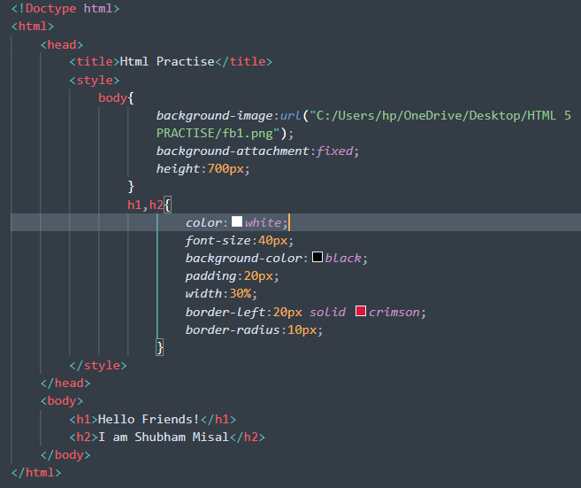 css Why HTML background images not showing in live server in VS Code