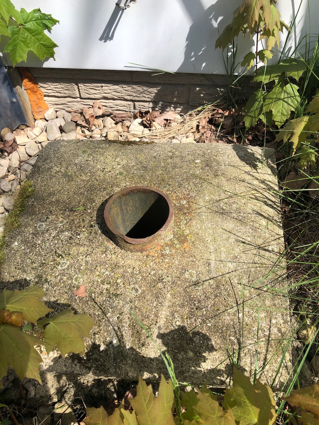 plumbing Anyone know what this 4 inch pipe on the outside of my house