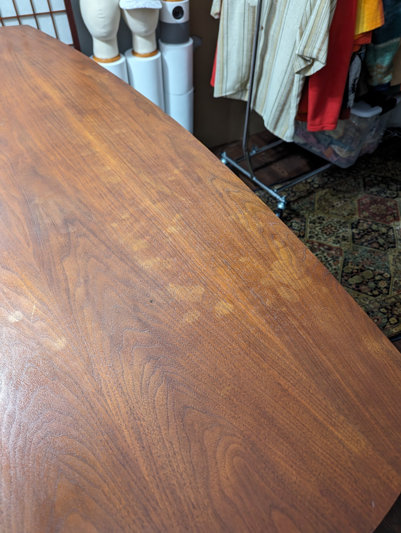 woodworking Polyurethane coating drying splotchy, despite stain