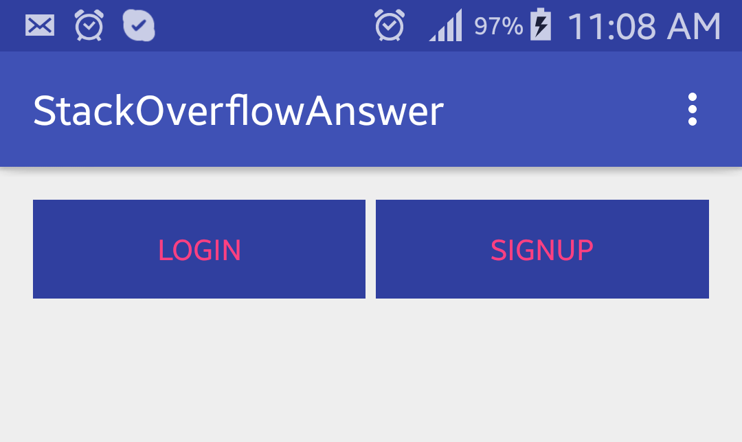 Android making 2 buttons side by side Stack Overflow