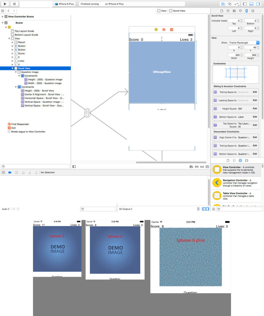 ios UIImageView in UIScrolView. How to scale UIImageView