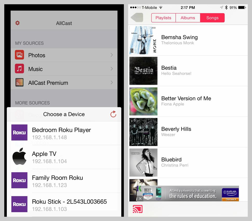 objective c What protocol of AllCast use for casting tvOS ? Stack