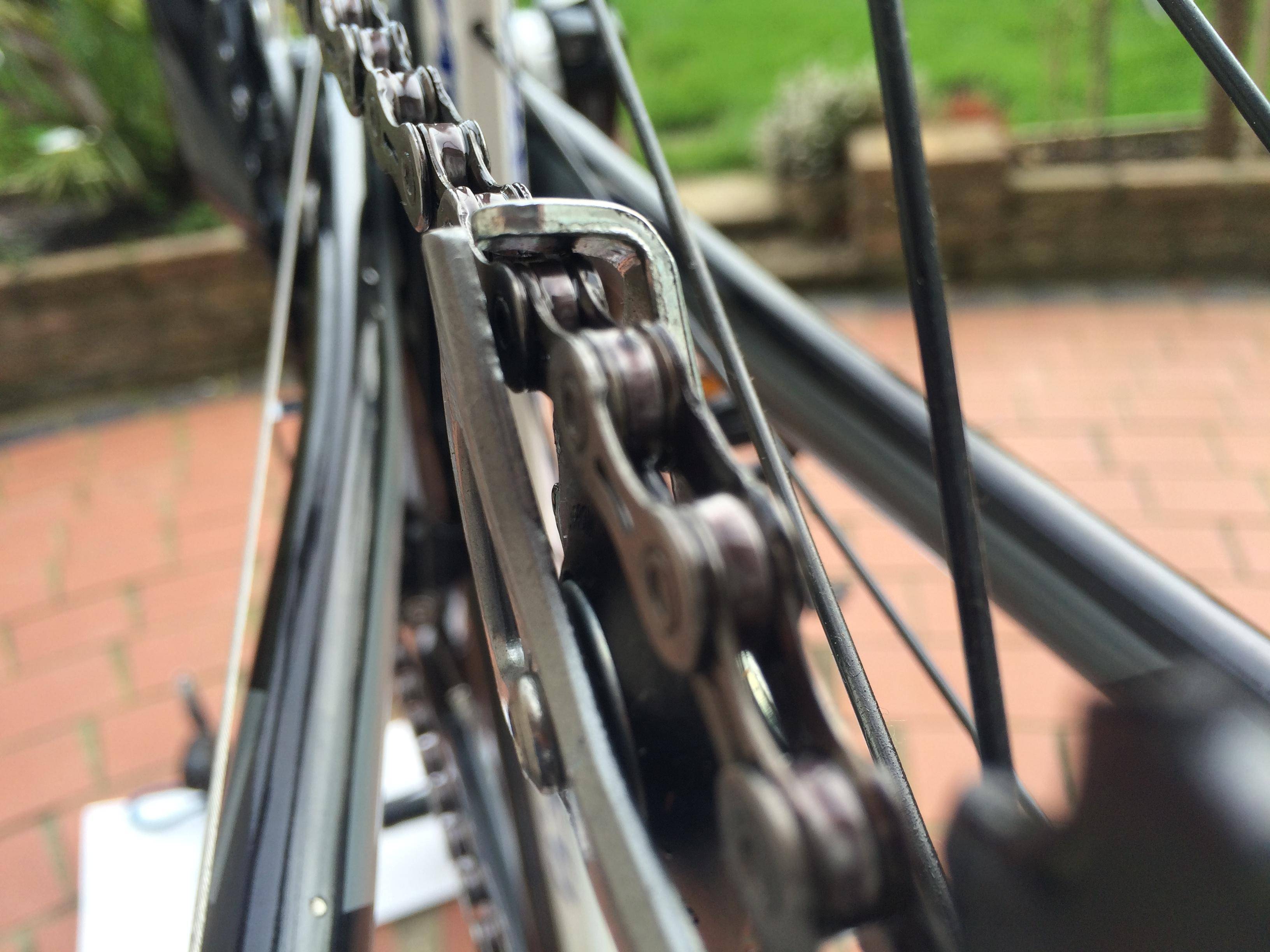 Rear Derailleur Cage Plate Catching Chain at Lower Pulley Bicycles