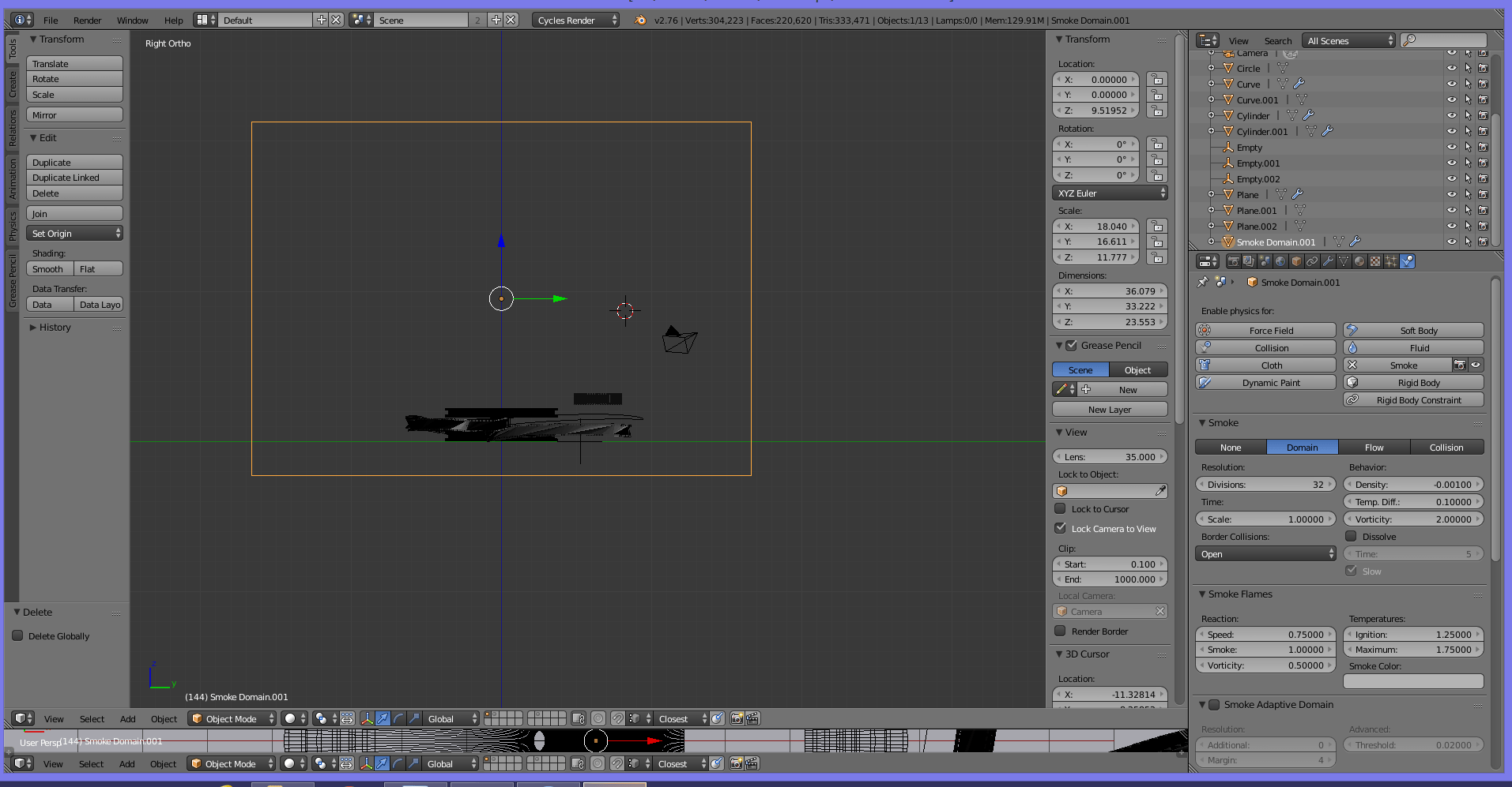Why won't smoke appear? Blender Stack Exchange