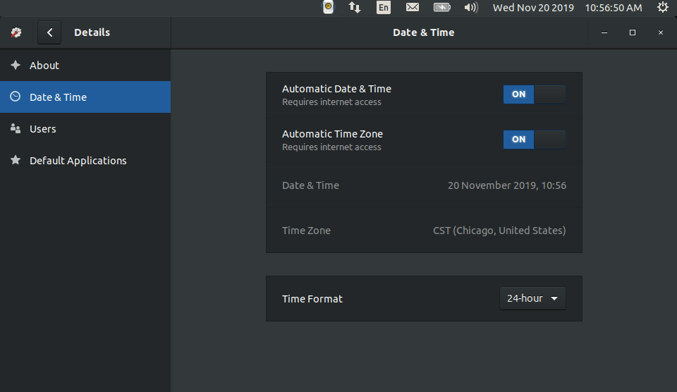 Cannot change clock to 24 hour format in Ubuntu Gnome Ask Ubuntu
