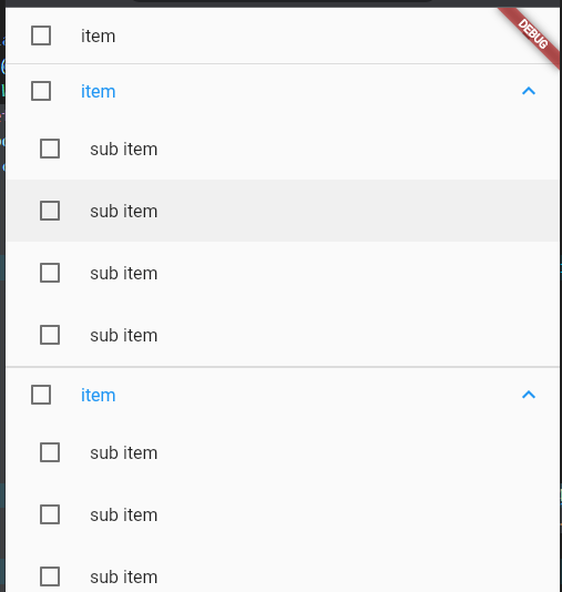 dart How to make multiselected nested checkbox in dropdown flutter