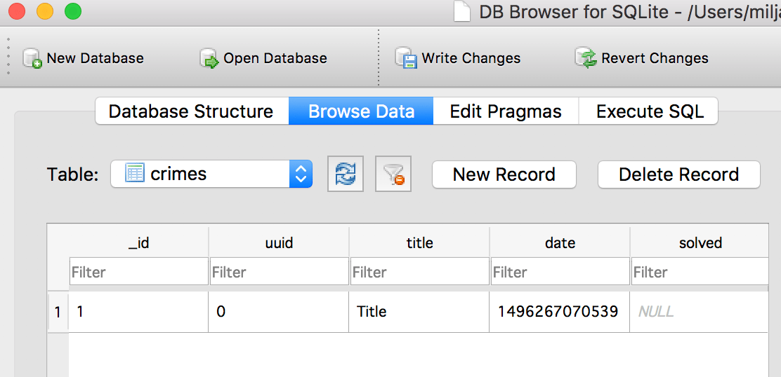 java SQLite database saves String as "0" Stack Overflow