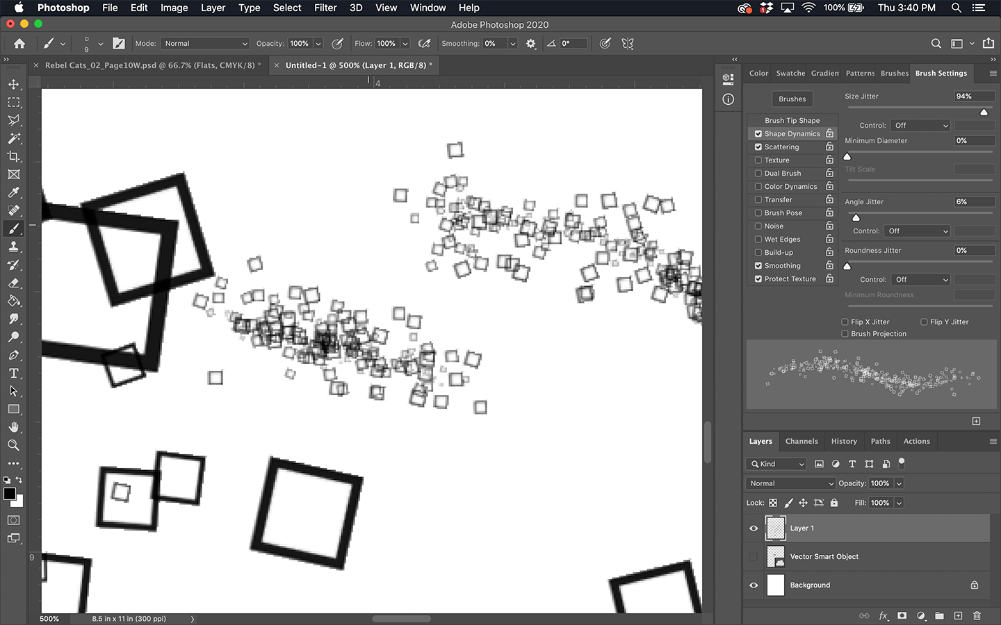 Vector Brush Gets Pixelated in PhotoLens