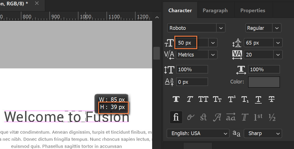 How to measure/convert CSS text margin/padding in the