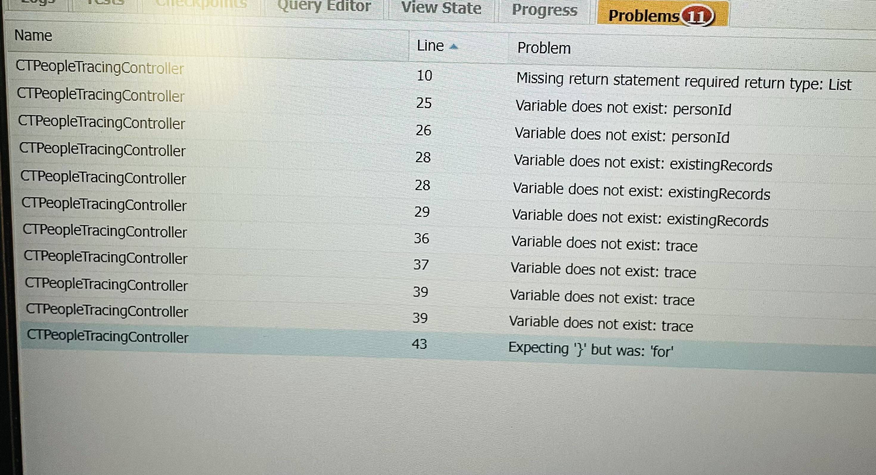 facing errors while saving my apex class Salesforce Stack Exchange