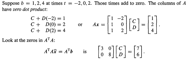 linear algebra Stuck at calculating solution to matrix equation