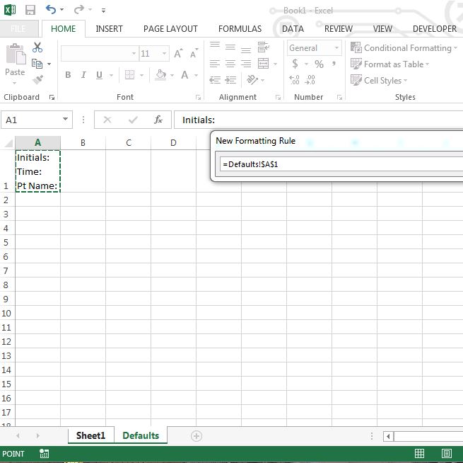 vba Excel Change Cell Color when Default Text Changes Stack Overflow
