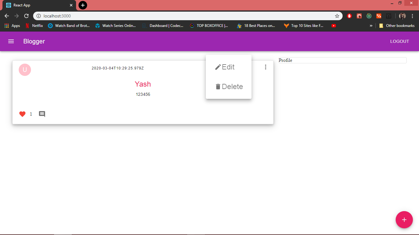 javascript Material Ui menu taking full width of the