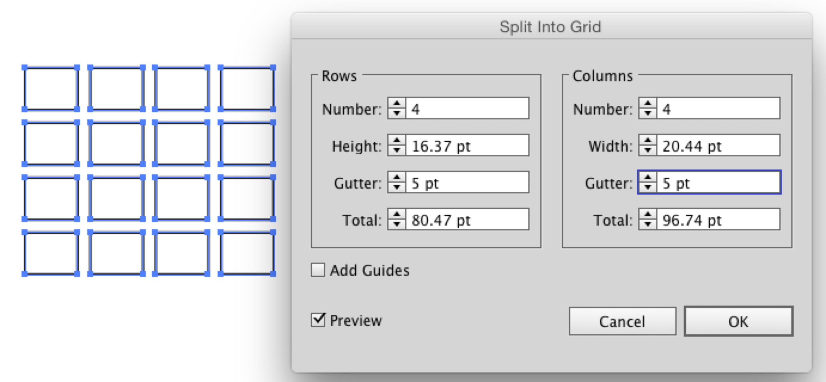 adobe How to create a pattern grid for tiles with