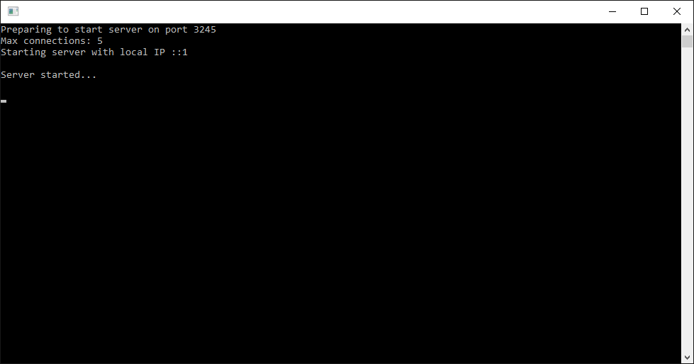 c I can't connect to test a local server started with TcpListener