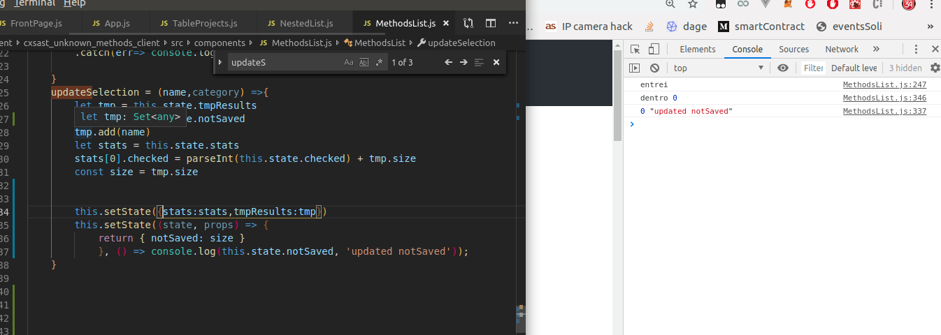reactjs React, this.setState not updating a variable Stack Overflow