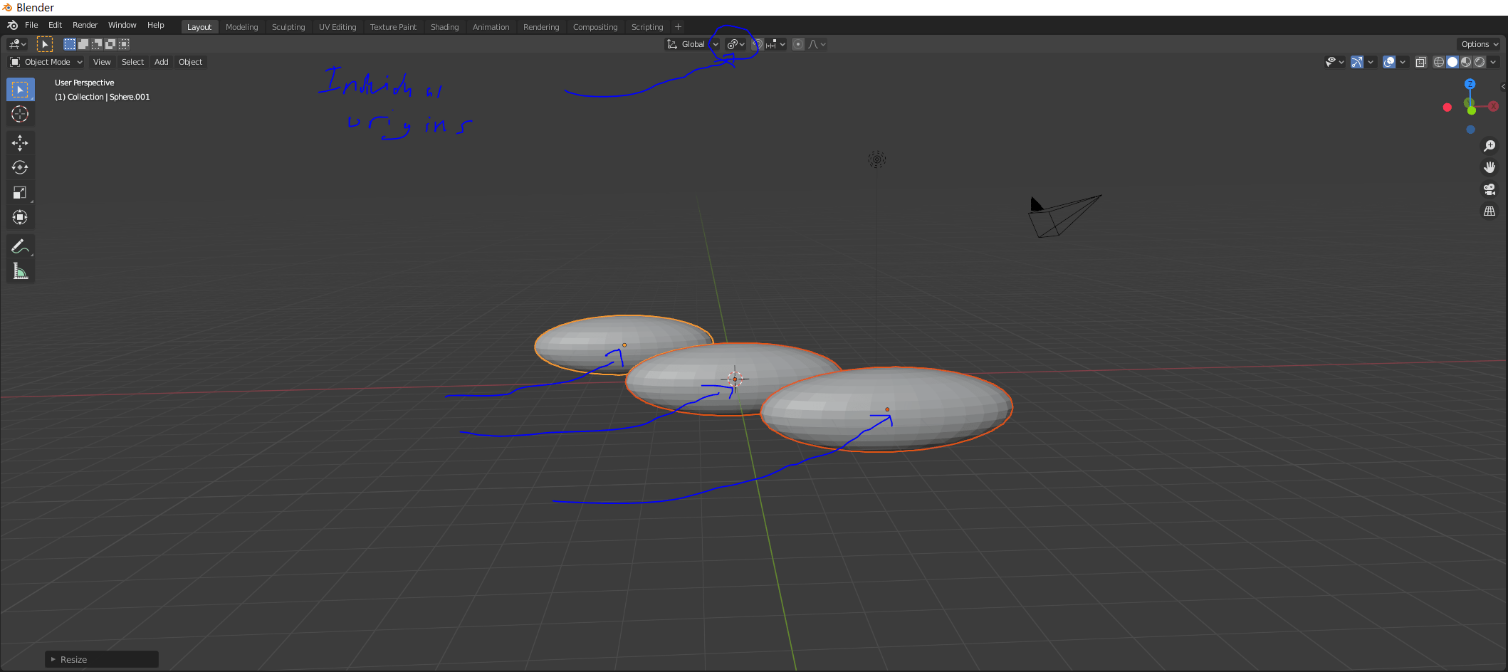 transforms How to scale multiple objects in Blender 2.82+ without a