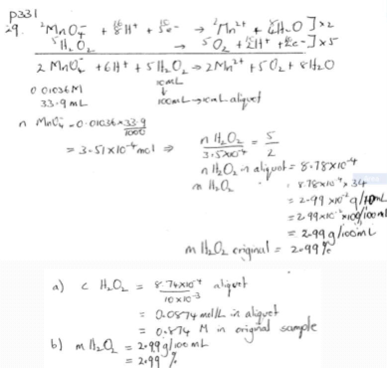 Hydrogen Peroxide Chemical Equation Tessshebaylo