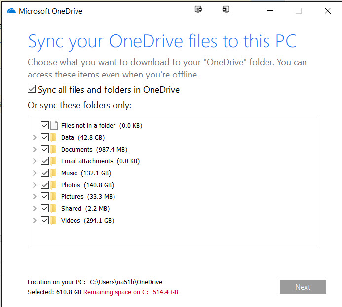 windows 10 Mklink Symbolic Link with NAS & Onedrive Super User
