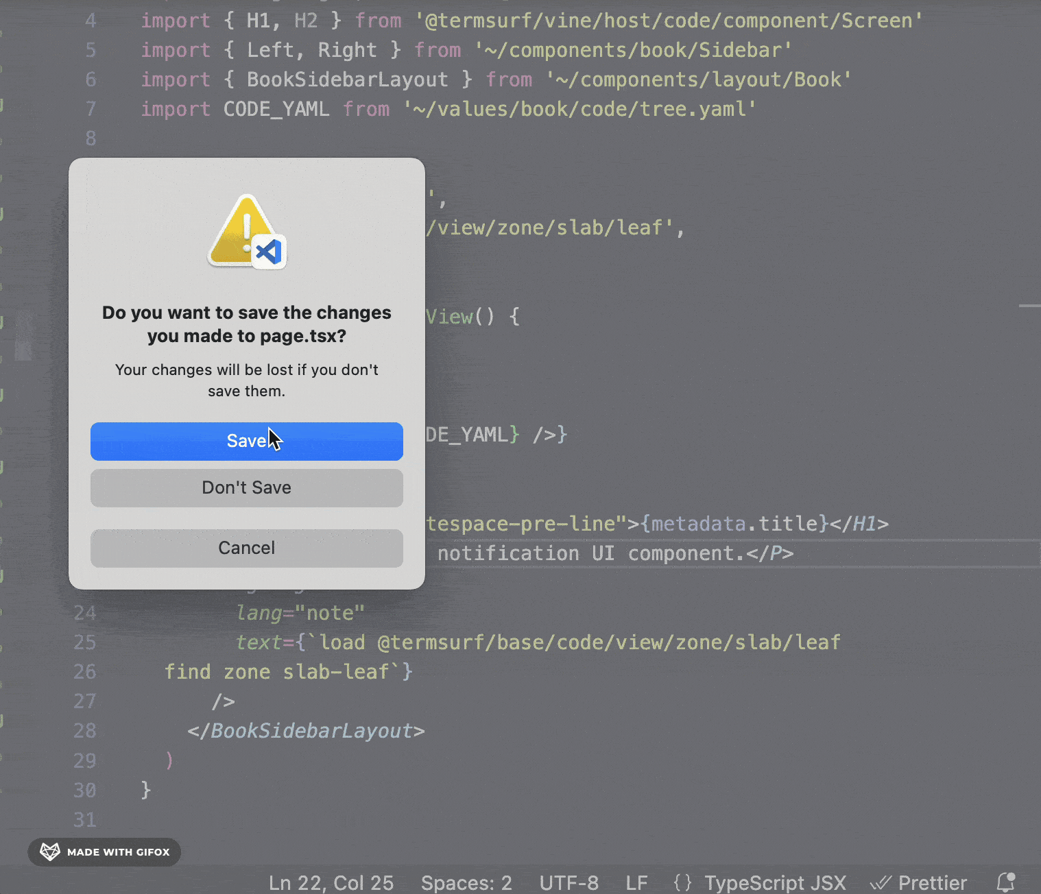 visual studio code How to force overwrite every file that was saved