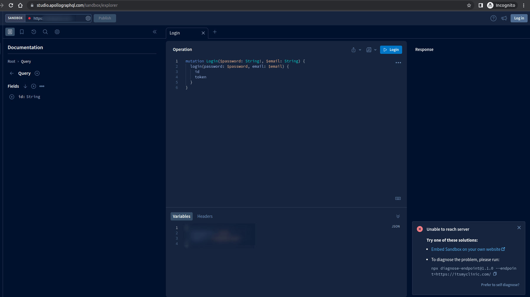 ssl certificate Apollo studio is not working after running Apollo