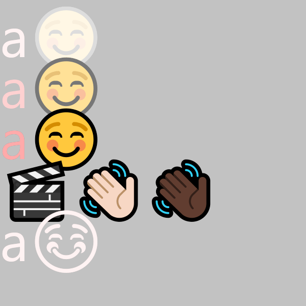 python How to put skintoned emojis (black thumbs up, white thumbs up