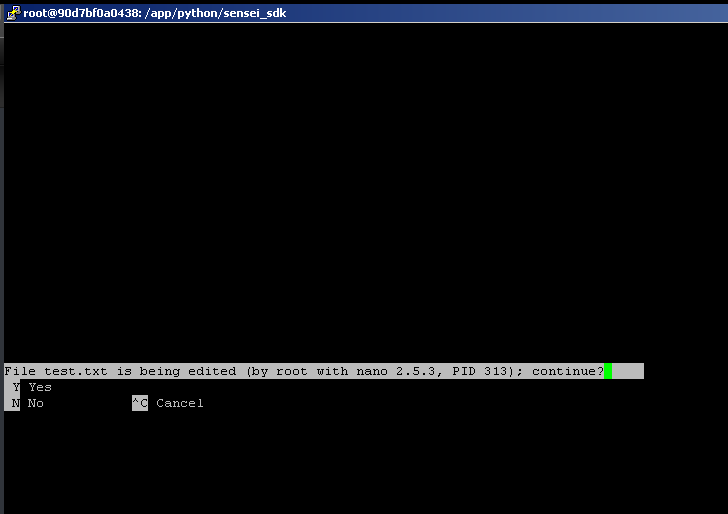 How can increase the terminal's window size when connecting to a docker