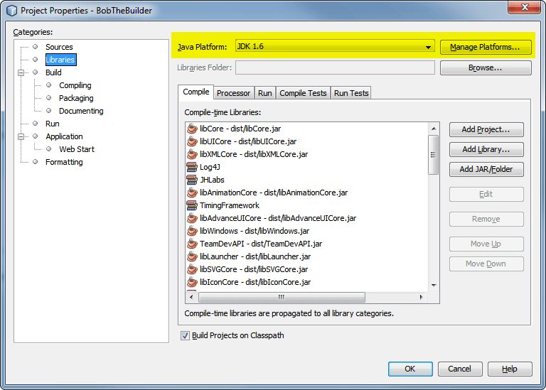 java Setting JRE in Netbeans Stack Overflow