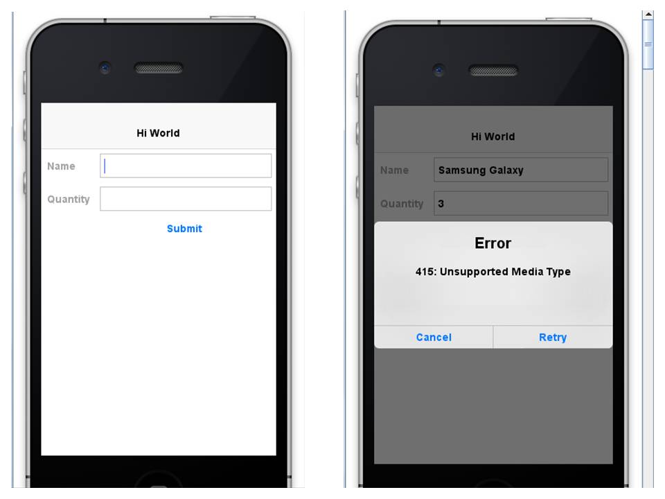 java Error Unsupported Media Type (Codename One) Stack Overflow