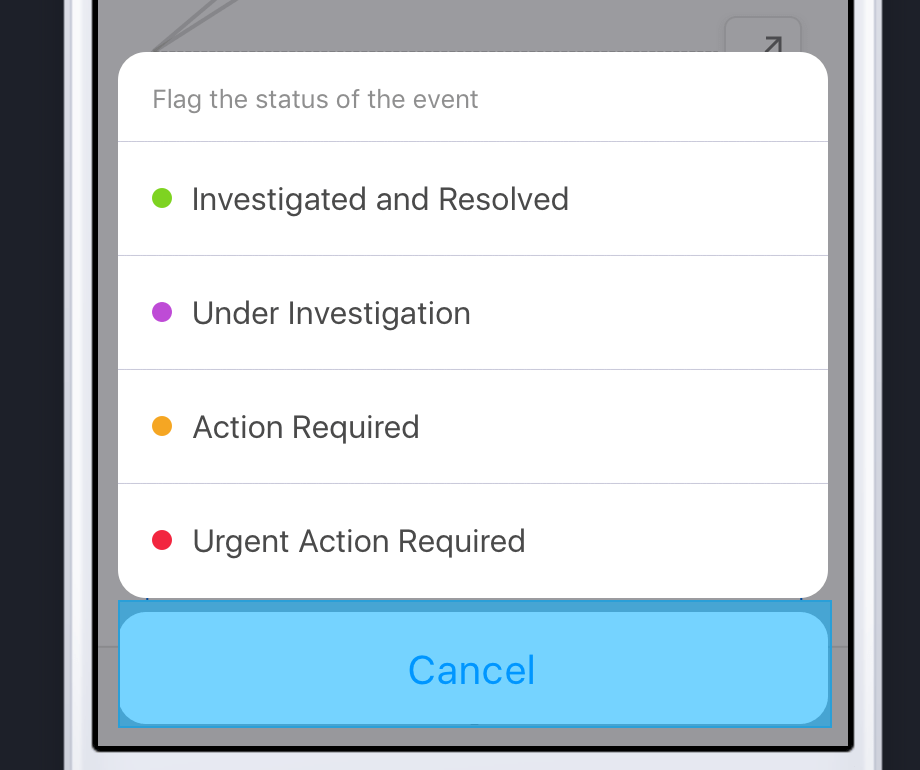 uiactionsheet Can we add images with label in react