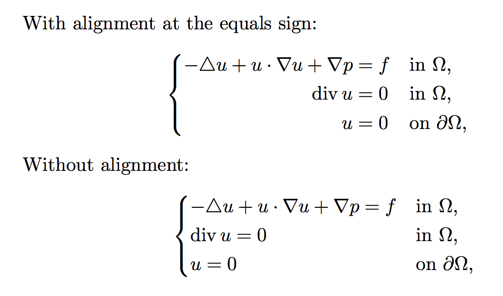 math mode mathtools cases inside alignment TeX LaTeX Stack Exchange