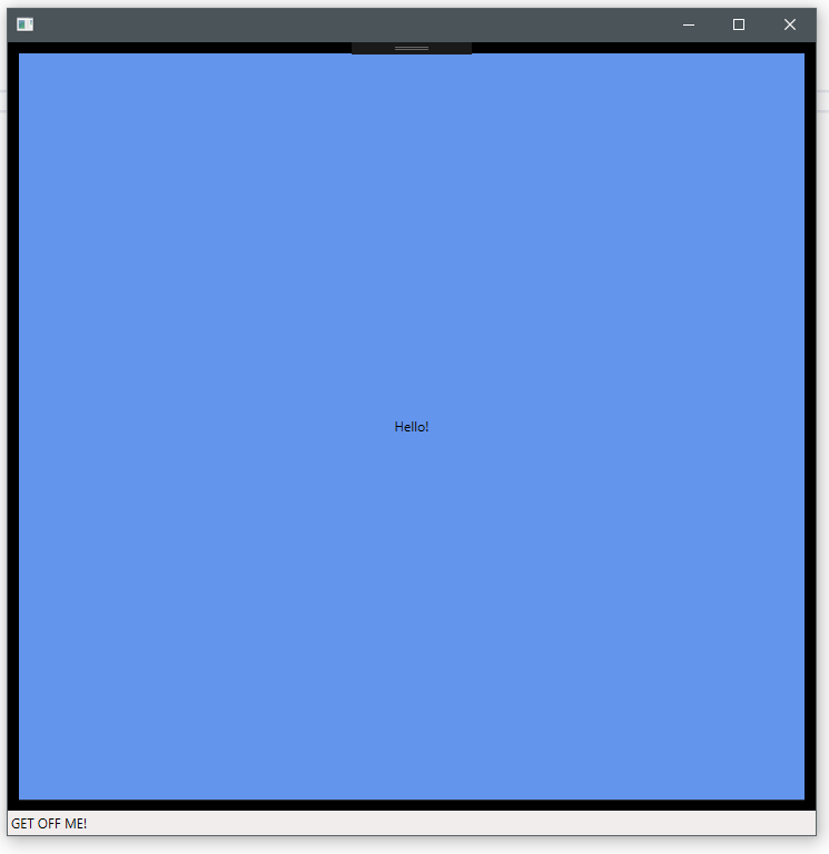 xaml Avoid WPF statusbar gets totally collapsed when window gets