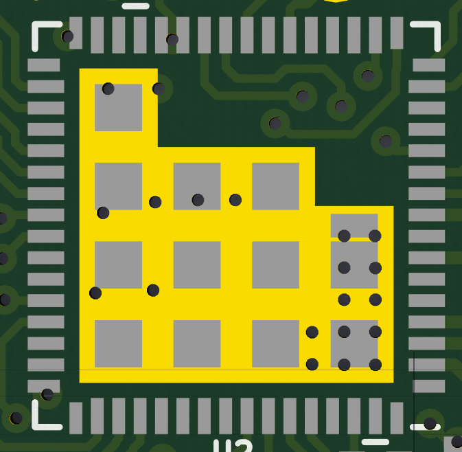 pcb How bad is it to places vias under a QFN thermal pad