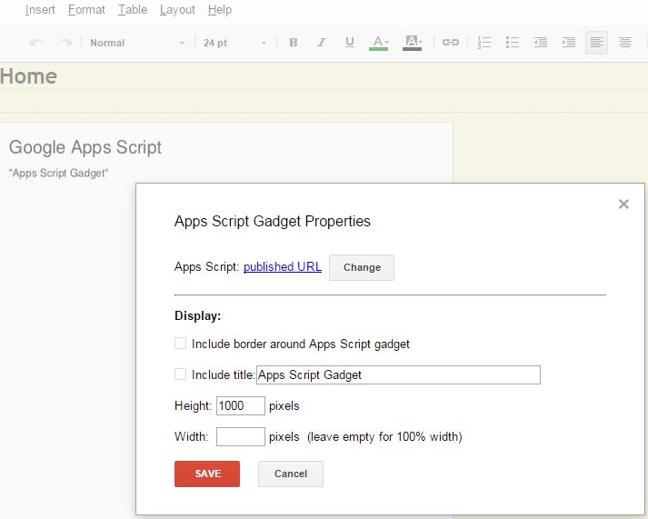 Google Sites gadgets, extra scroll bars, footer menu Stack Overflow