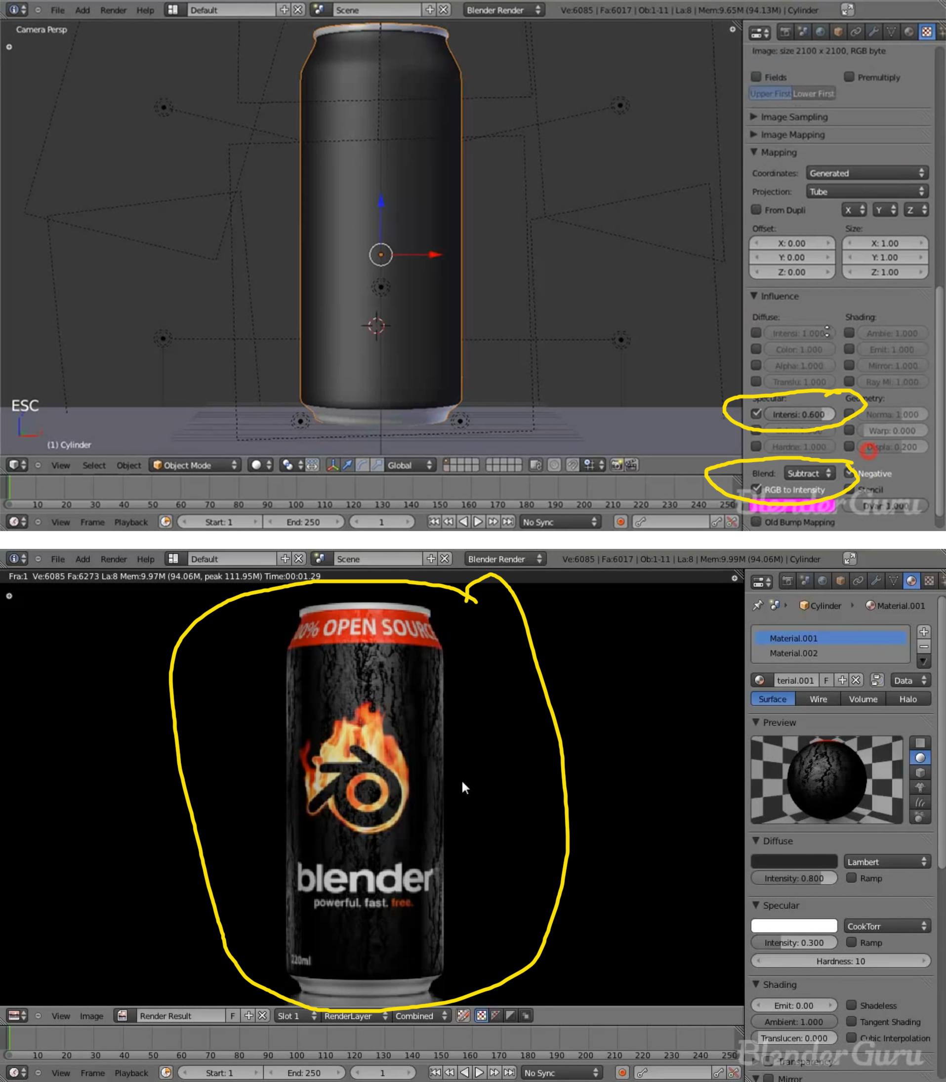 texturing How do I subtract an image from specularity of a material