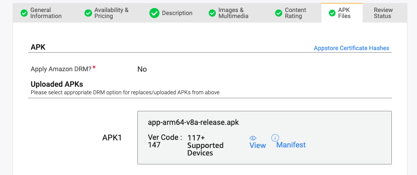 Amazonappstore rejected Flutter app due to not installing on android