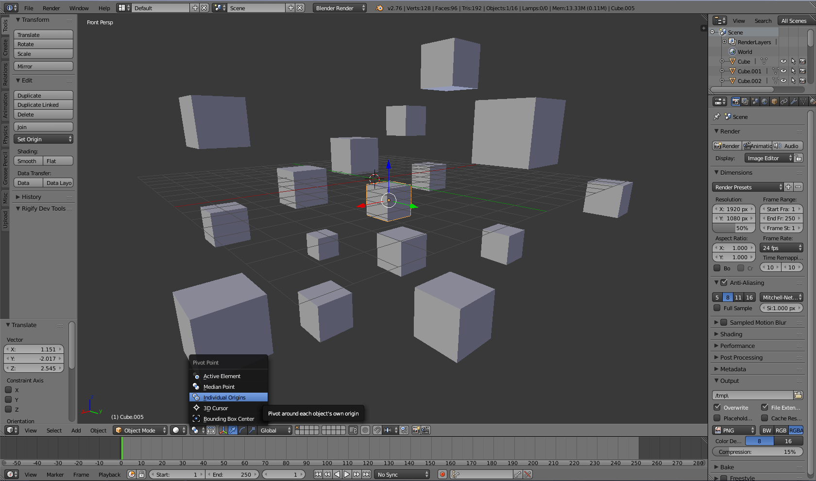 modeling How can I rotate multiple objects in their LOCAL axis? Blender Stack Exchange
