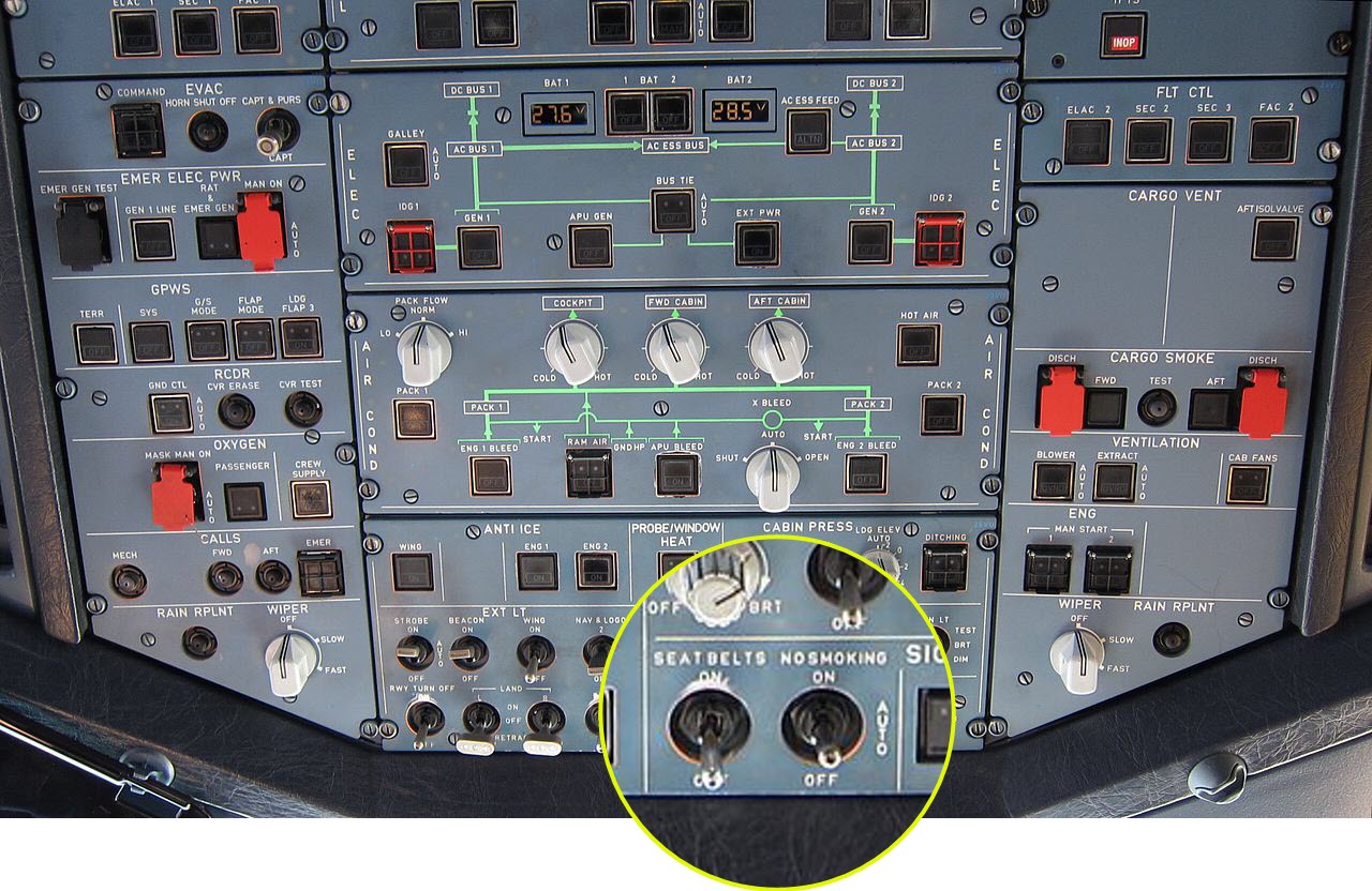 airbus a320 Could the nonsmoking sign still be turned off in modern airplanes? Aviation