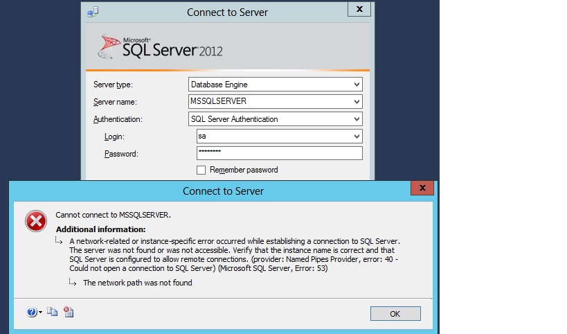 Can't connect to SQL Server using instance name Stack Overflow