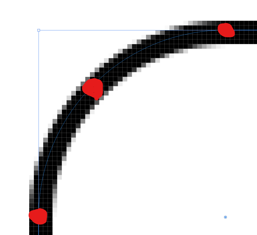 geometry Calculate the radius of rectangle corner Mathematics Stack