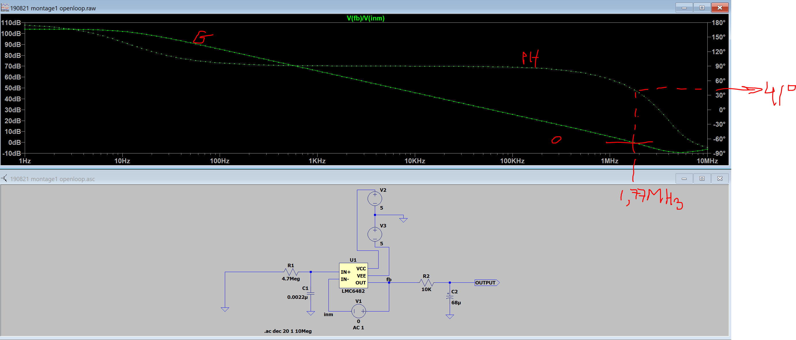 operational amplifier Opamp circuit stability (LTspice) Electrical