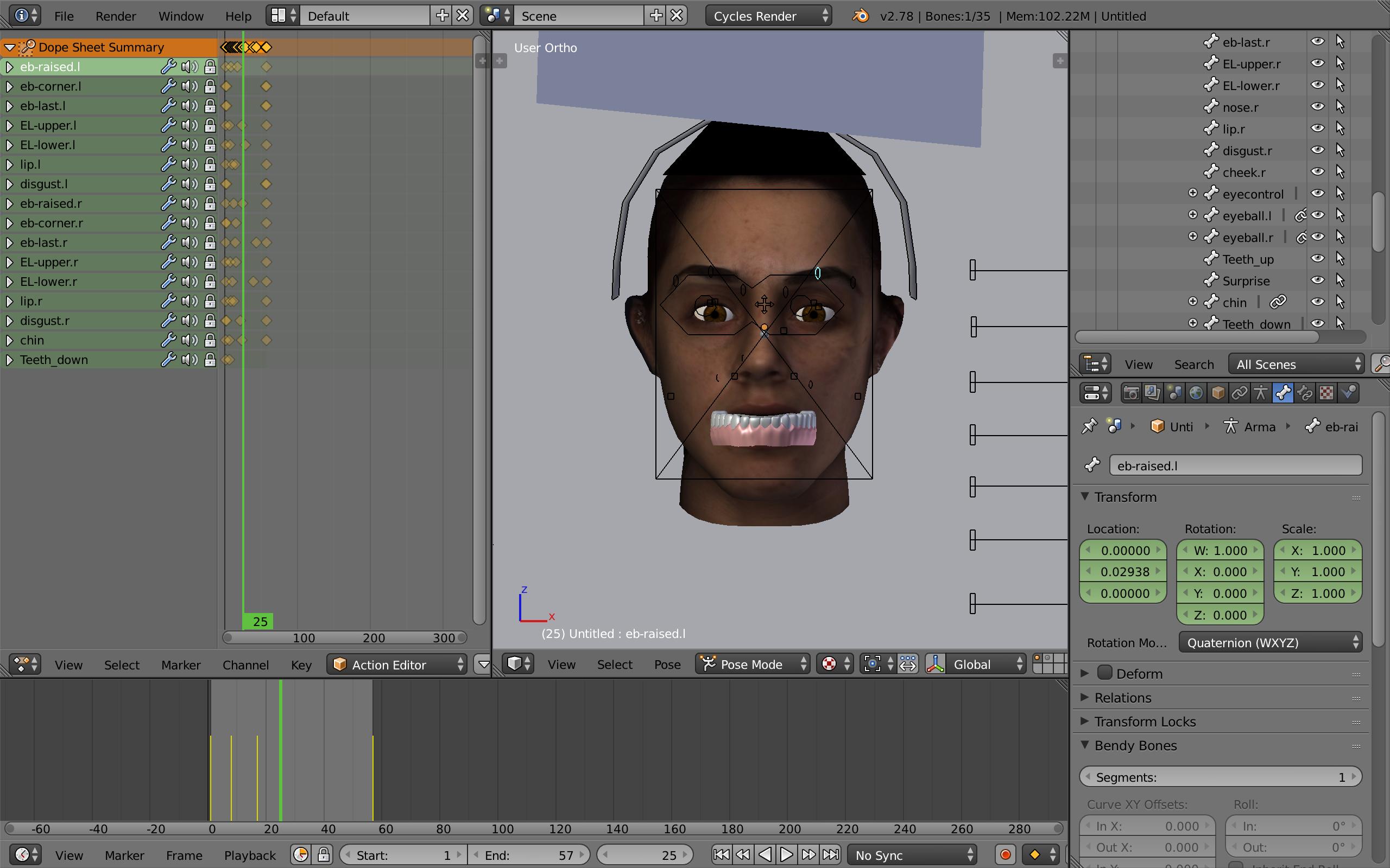rigging How to make teeth stay inside mouth? Blender Stack Exchange