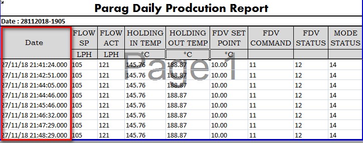 Need Date&Time with millisecond while generating Excel reportProblem in