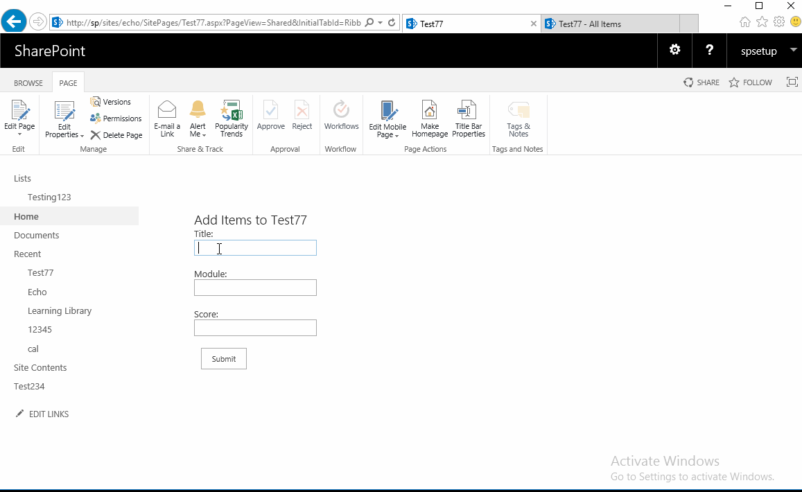 sharepoint server AddListItem is not populating the List in SP2013