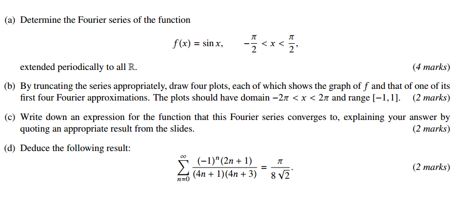 Fourier series of sin(x) Mathematics Stack Exchange