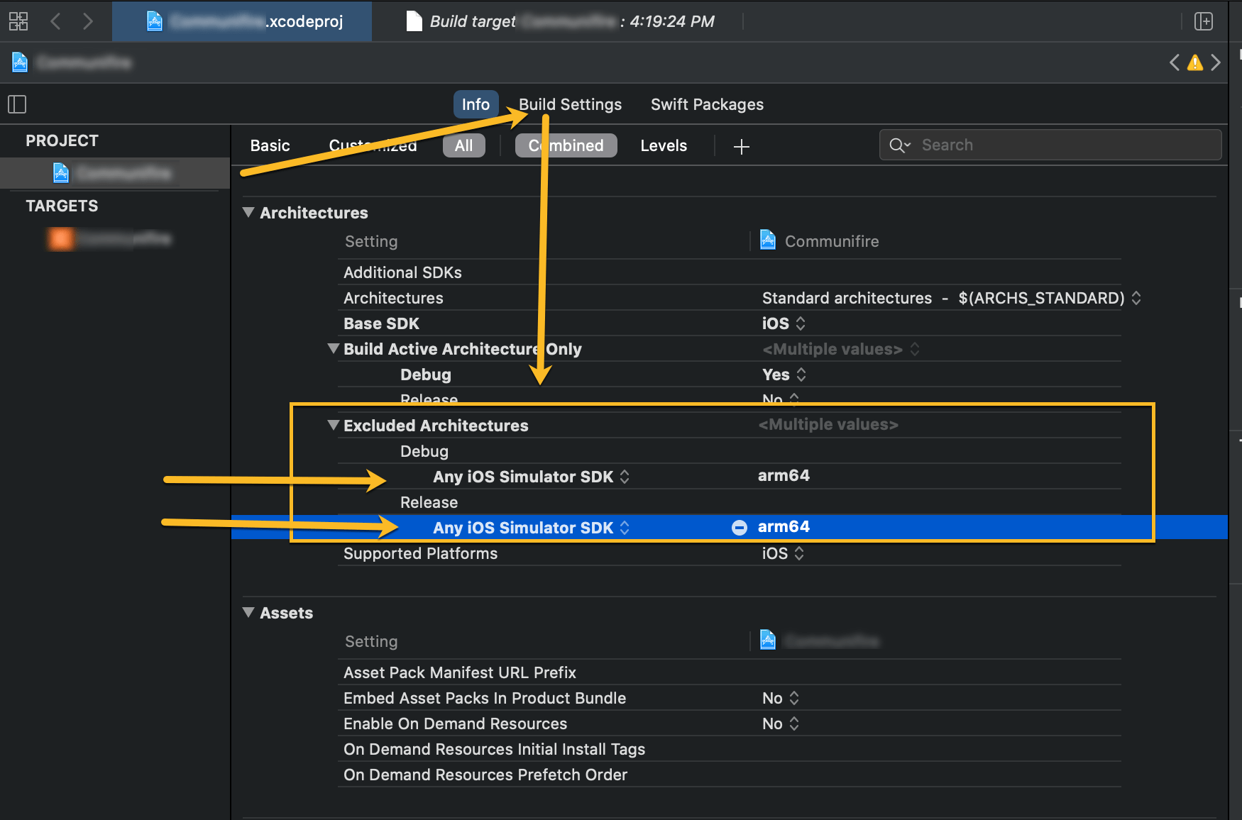 [SOLVED] Xcode 12, building for iOS Simulator, but linking in object