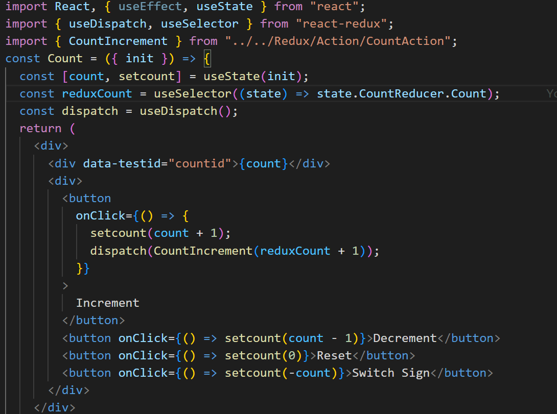 reactjs Getting redux state error while testing component in react