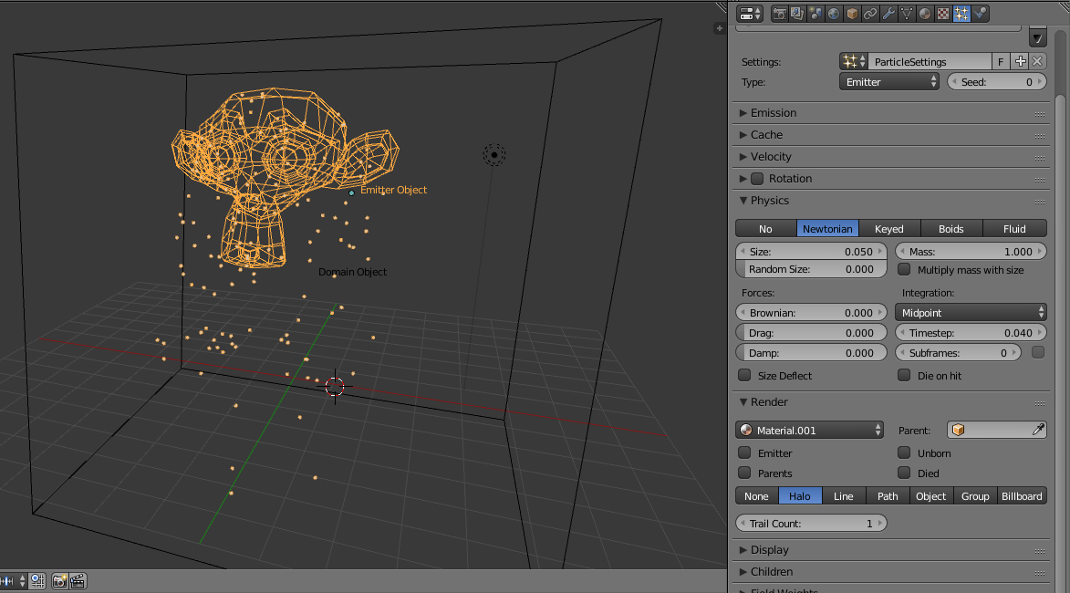 Blender cycles won't render halo particles Blender Stack Exchange