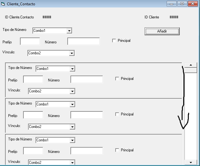 forms ScrollBar Vb6 Query Stack Overflow